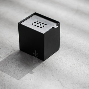 中式复古铁艺壶承建水洗水茶洗家用禅意储水茶渣缸渣斗水盂