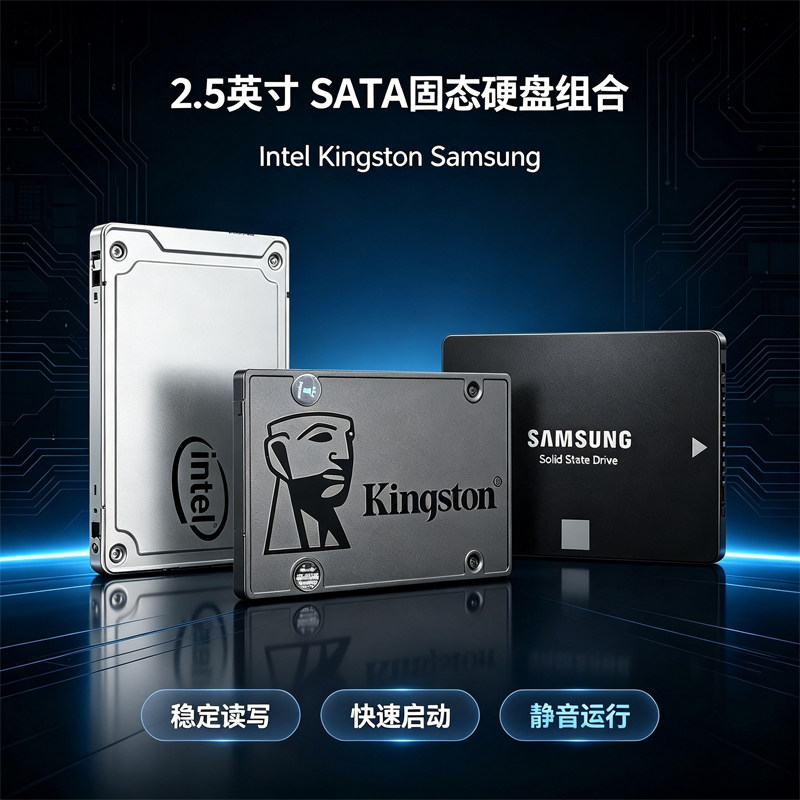 金士顿SATA固态硬盘120G 128G 240G 256G 512G笔记本台式机SSD