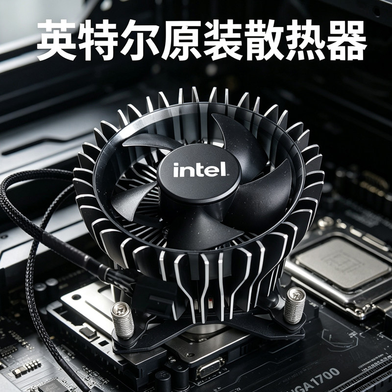 Intel英特尔十二代原装CPU散热器LGA1700铜底温控RH1正品散热风扇