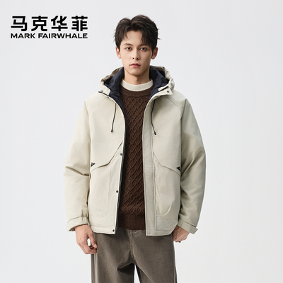 马克华菲山系户外三防连帽棉衣