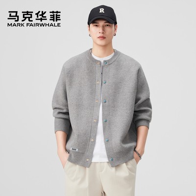 马克华菲针织毛衣开衫