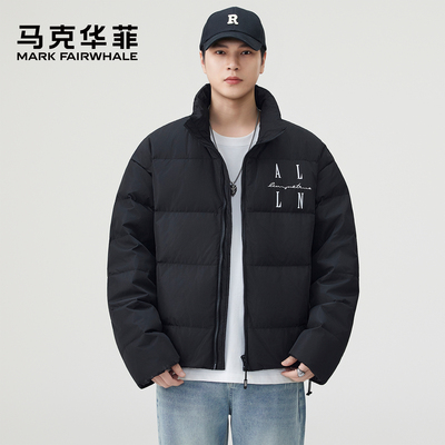 马克华菲保暖加厚白鸭绒羽绒服