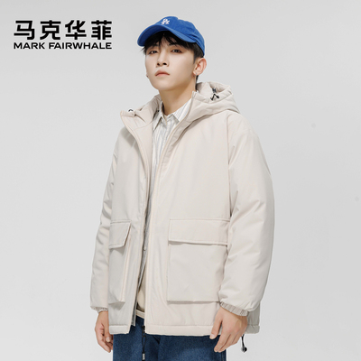 马克华菲冬季加绒加厚保暖棉衣