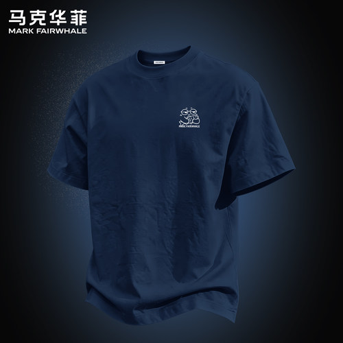 马克华菲专版纯棉印花短袖T恤男