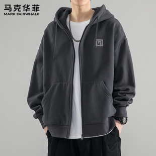 马克华菲开衫卫衣男款连帽新款春季外套潮流时尚青少年春装衣服男