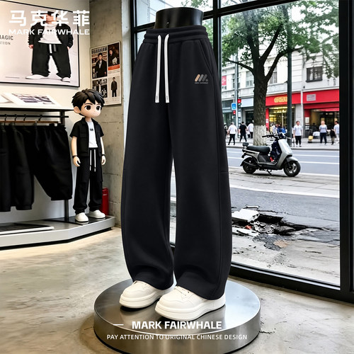 马克华菲秋季男士弯刀裤亲肤透气