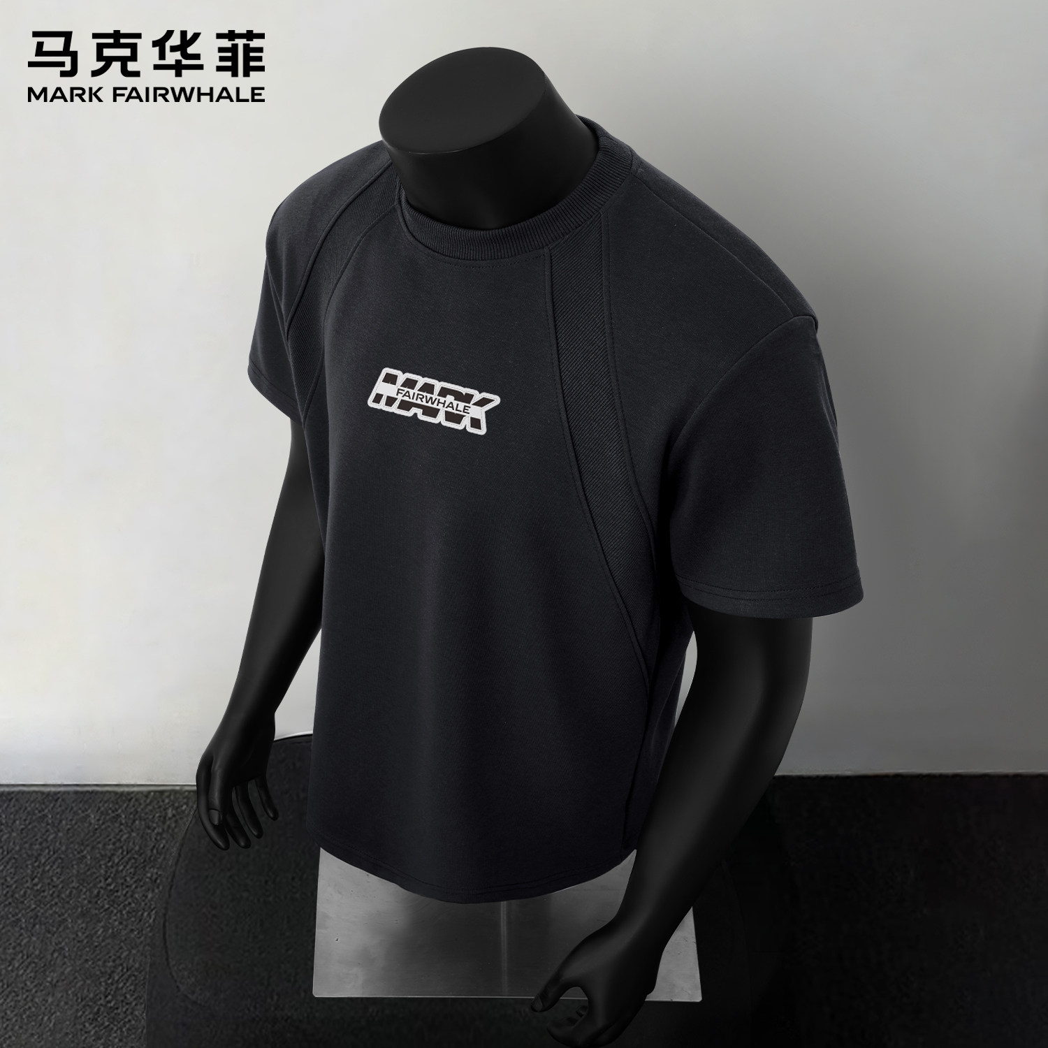 马克华菲潮牌字母印花短袖T恤