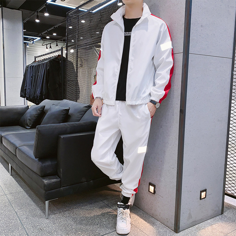 运动套装男2025新款情侣装卫衣外套休闲跑步运动服女春秋男士潮流,男装休闲套装,星座1712-3