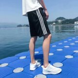 2025夏季男士短裤包邮直筒宽松三分跑步裤家居沙滩裤，男装牛仔裤，星座1712-3
