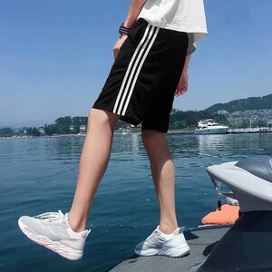2025夏季男士短裤包邮直筒宽松三分跑步裤家居沙滩裤