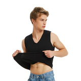 秋冬季无痕男士保暖背心加绒加厚发热打底衫修身内衣大码马甲潮男，男装背心/马甲，星座1712-3