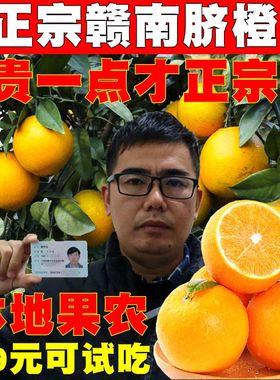 正宗赣南脐橙10斤整箱孕妇当季新鲜水果真江西赣州安远手剥甜橙子