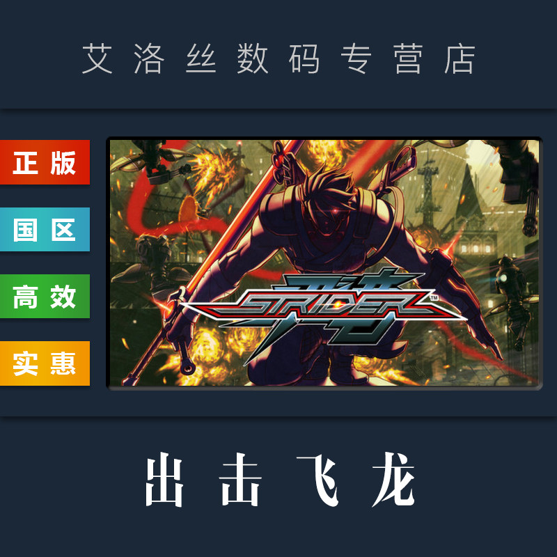 pc正版 steam平台 国区 游戏 出击飞龙 strider 激活码 cdkey
