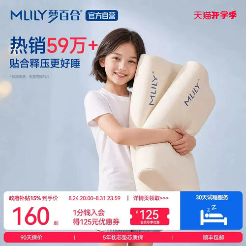 梦百合记忆棉枕头护颈枕