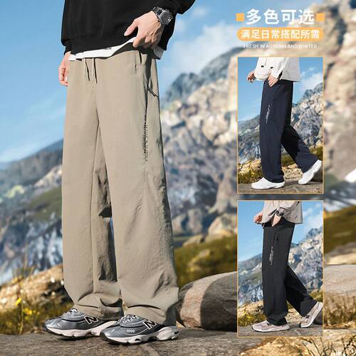 2025春秋冬新款港风大码欧美日工装修身直筒休闲裤男潮PANTS MEN