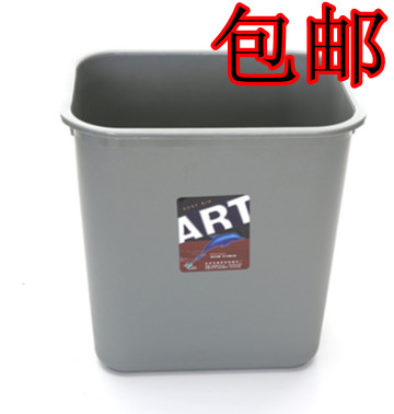 灰色加厚工业用家庭用垃圾桶筒卫生桶8L15L20L30L升塑料摇盖包邮 家庭/个人清洁工具 垃圾桶 原图主图