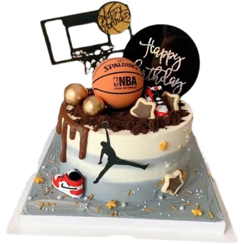 男生篮球8寸蛋糕合肥市生日蛋糕店同城配送152-5658-8615