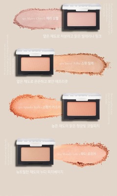 韩国Dinto单色腮红盘哑光丝绒自然元气提升气色文佳英代言ins小众