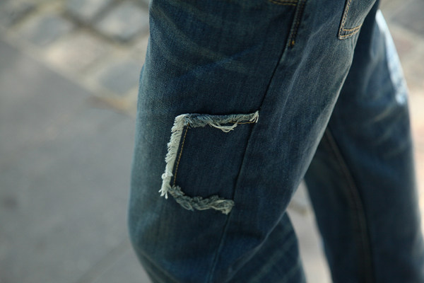 Jeans pour adolescent Sarouel en coton pour printemps - Ref 1464202 Image 4