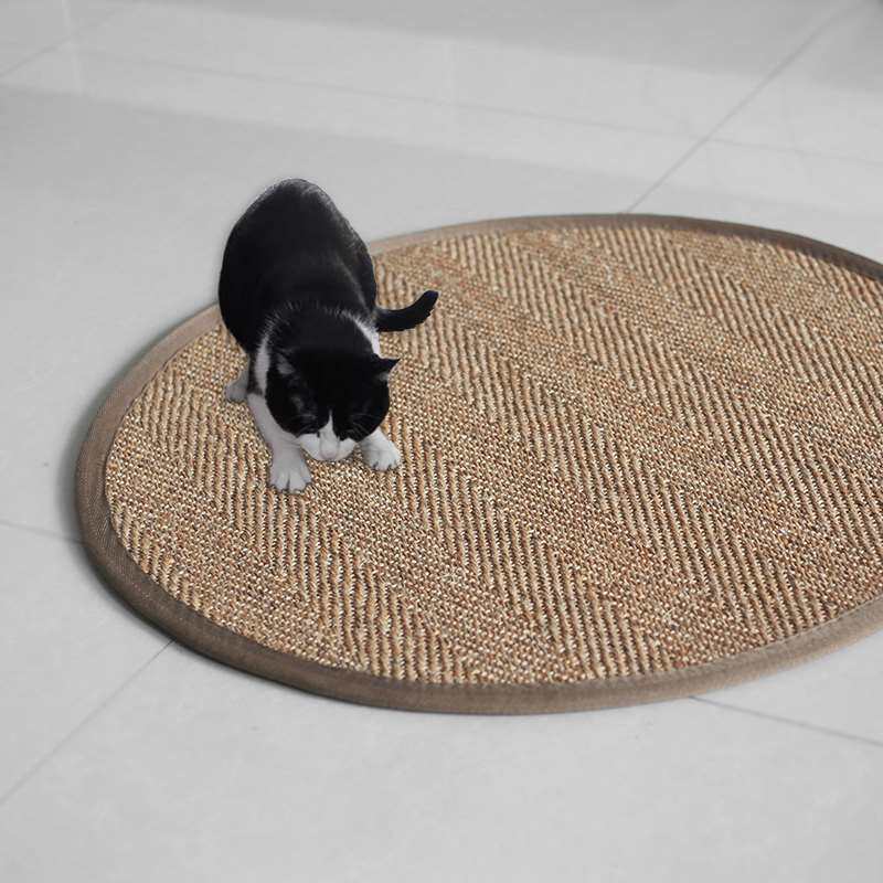 棉麻地毯劍麻地毯圓形 地墊貓抓板磨爪門墊 手工麻草編織榻榻米墊在類目 居家布藝, 地毯中 - 來自Buy2taobao.com提供專業的淘寶代購服務