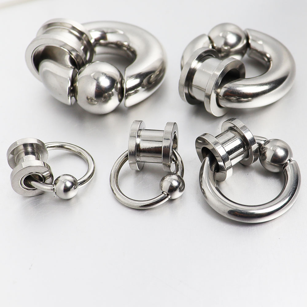 穿刺饰品弹簧球环钛钢穿孔饰品