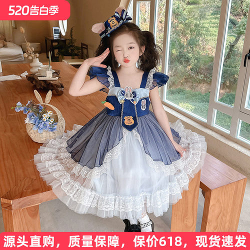 兔子警官洛丽塔吊带裙