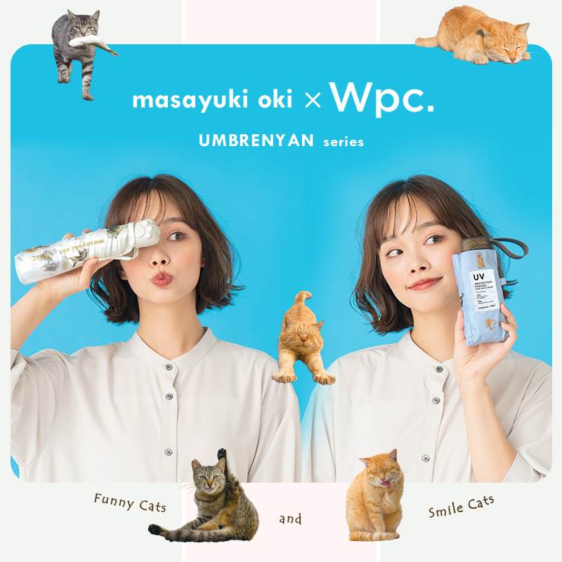 日本Wpc.日系小清新猫咪雨伞透明印花长柄轻量网红猫猫伞熊猫伞 居家日用 伞 原图主图