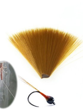 细浮水纤维 蜉蝣尾材料 飞钓飞蝇钩绑制材料 Mayfly纤维材料