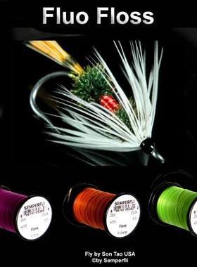 Semperfli Fly Tying Floss 飞蝇绑制专用丝线 鲑鱼钩鳟鱼饵绑制