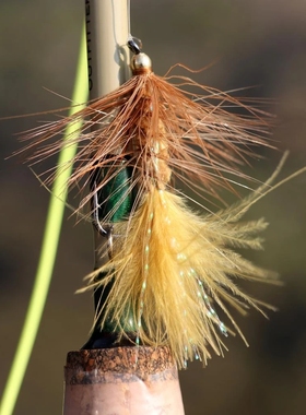 Wooly Bugger 武力八哥飞蝇钩 铜头饰带飞蝇 鳟鱼鲑鱼通杀毛钩