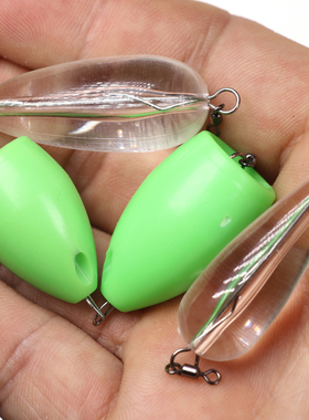 改装助投器 快挂子线助投 缓沉浮水助投器 304钢丝别针 3.2g 4.6g