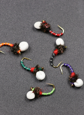 Suspender Buzzer Nymph 14号 6色 浮水若虫 鳟鱼鲑鱼淡水通杀