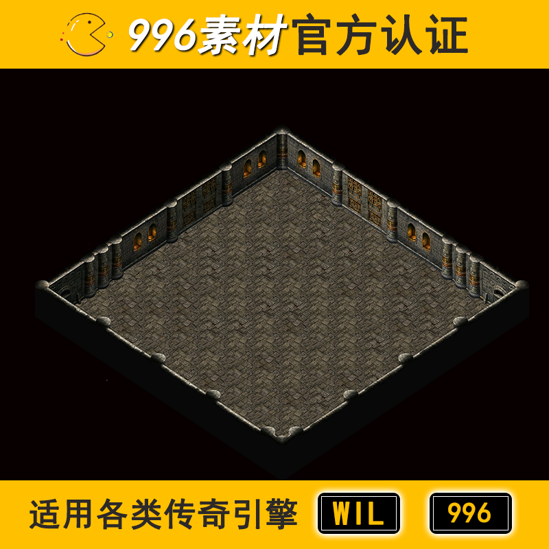 泡点活动 地下副本无阻1层90 传奇地图素材高清地砖无缝封边996