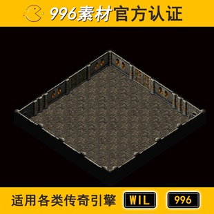 活动 地下副本地宫无阻1层100 传奇地图素材高清地砖无缝封边996