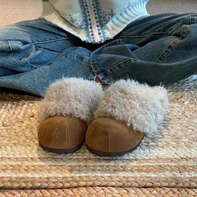 维尼百货精品店加绒毛毛鞋秋冬韩版百搭软底防滑保暖毛绒半拖,女鞋,毛毛鞋,淘宝优惠券,粉丝福利购,淘宝优惠卷
