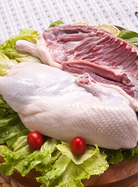 华英精切半片鸭700g半只装新鲜冷冻鸭货生鲜鸭樱桃谷鸭顺丰包邮