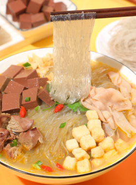 3袋华英铁探长金汤粉丝209g南京风味鸭血粉丝速食宿舍方便粉丝