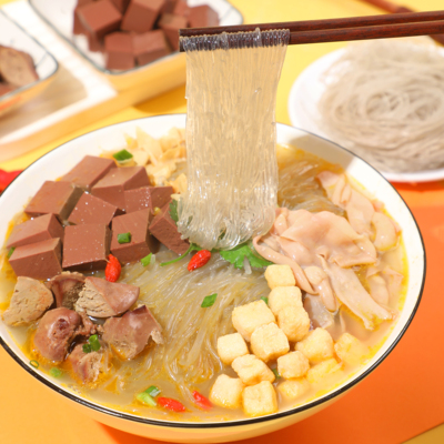 3袋华英铁探长金汤粉丝209g南京风味鸭血粉丝速食宿舍方便粉丝