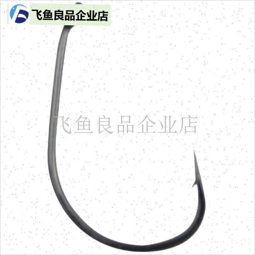 碳钢细条管付弯柄钩散装有倒刺路亚鱼钩小号飞钓钩W马口白条倒钓,