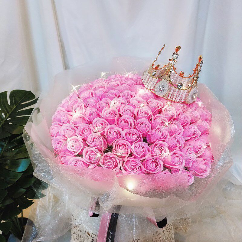 妇女节花束玫瑰仿真花女神节送女友浪漫仿真告白送女朋友送女生情