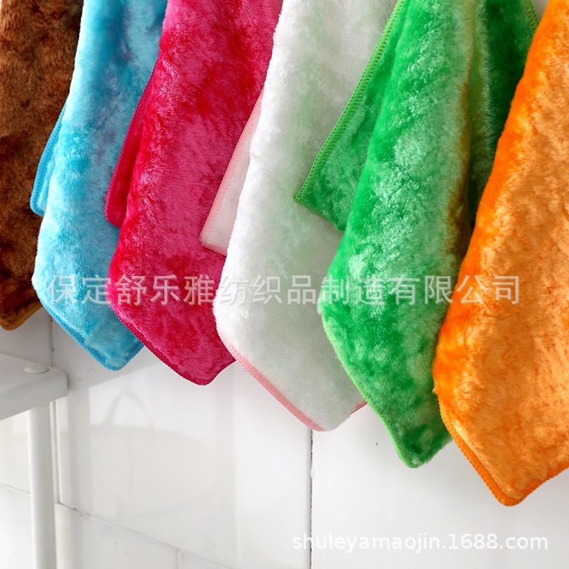 懒人厨房清洁抹布洗碗布鱼鳞百洁布洗碗巾一次性毛巾不沾油加厚