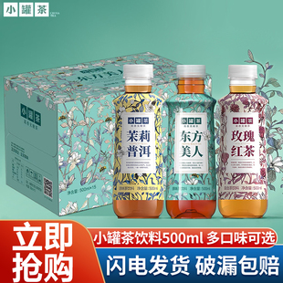 小罐茶东方美人原味茶饮料500ml瓶玫瑰红茶高香无糖茶0糖0脂特批