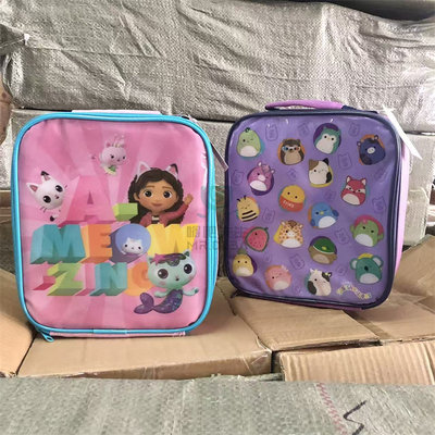 外贸款儿童卡通手提便当包 保温保冷饭盒包便携餐包 午餐包