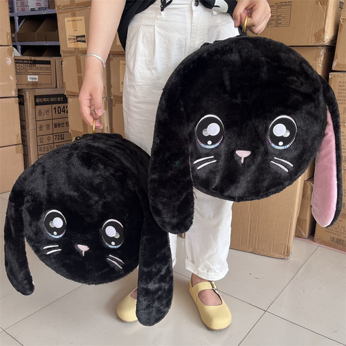 特！卡通收纳盒毛绒玩具圆形大号收纳箱动物包