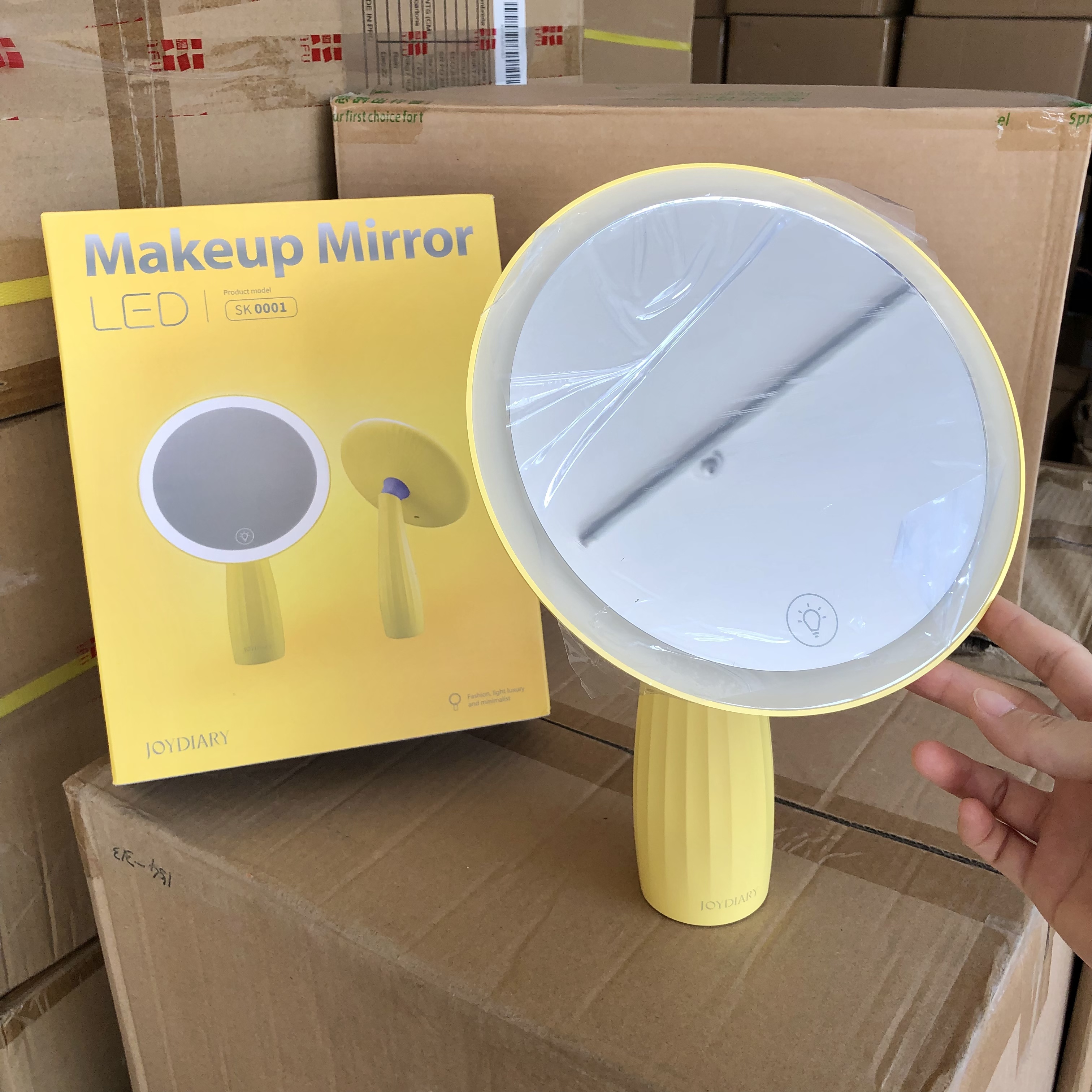 LED桌面大号化妆镜梳妆镜梳妆台美妆镜公主镜