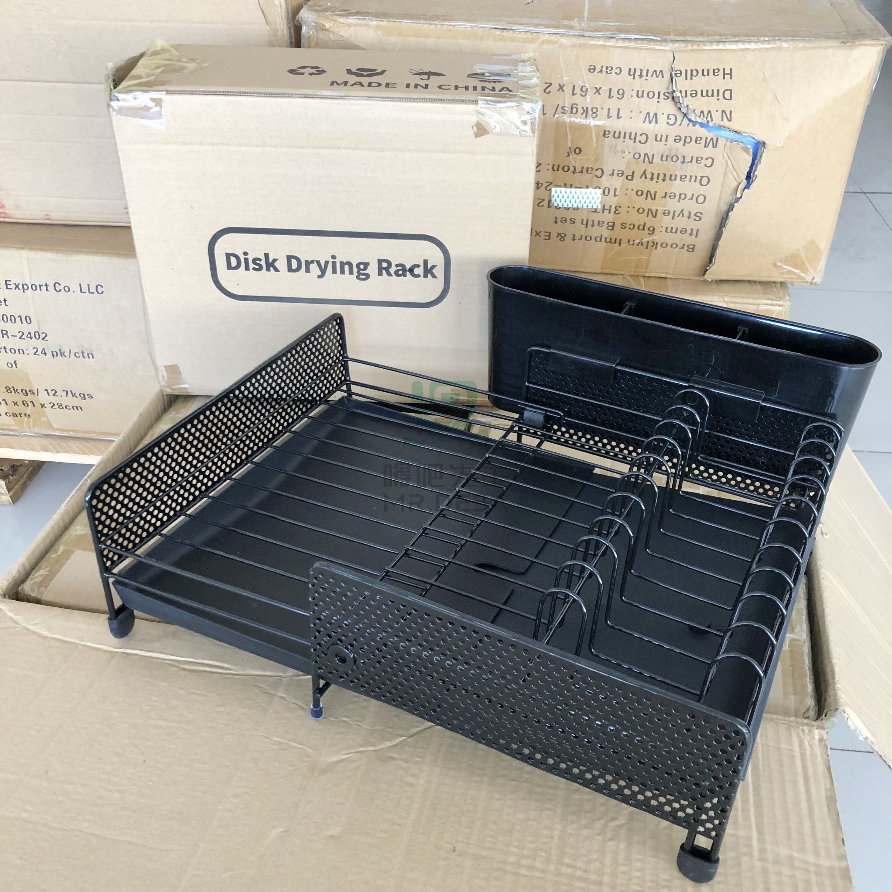 折叠式厨房沥水碗碟架 大容量沥水碗架带家用餐具置物架