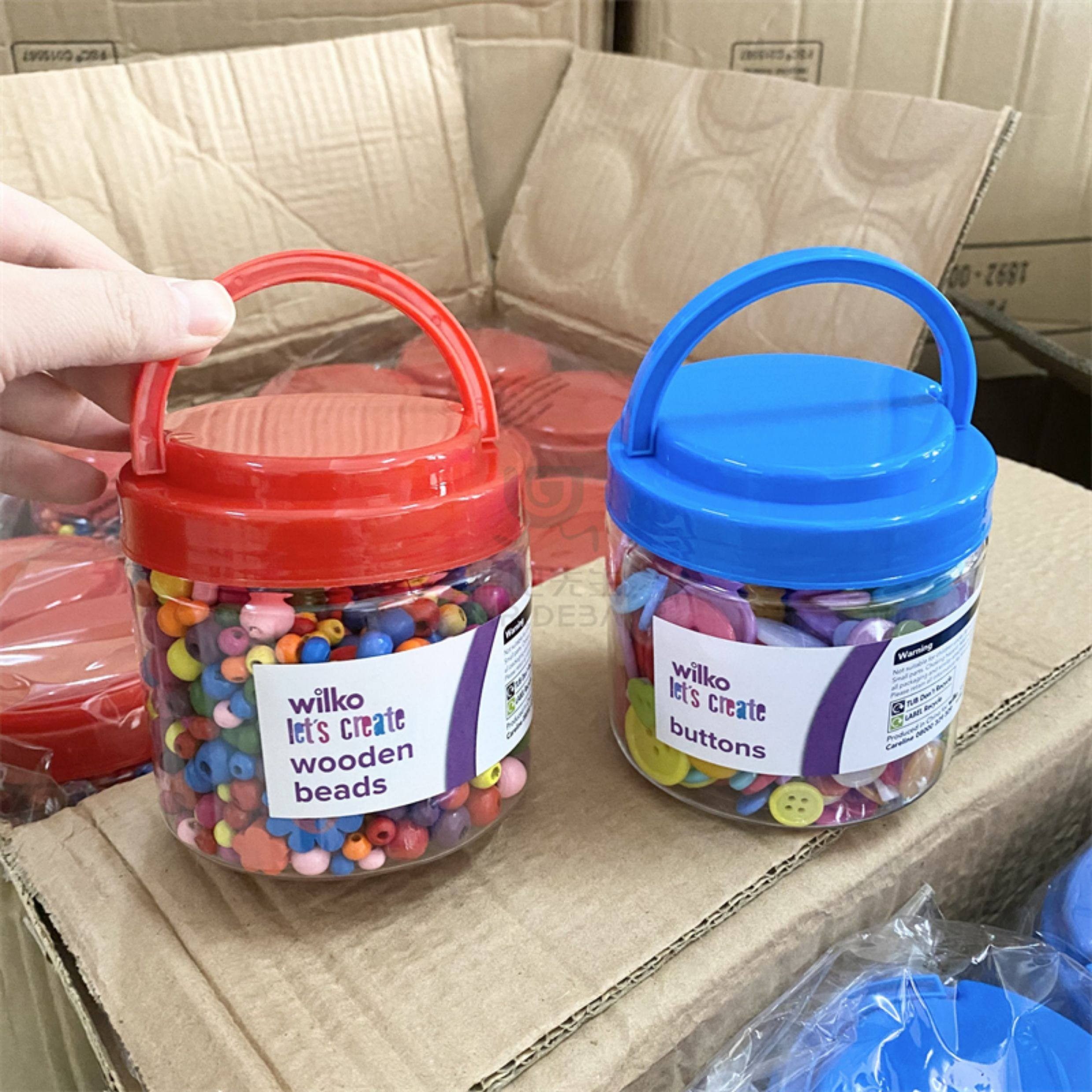 清！儿童成人手工DIY彩色木质串珠桶装纽扣,居家日用,居家日用套装,淘宝优惠券,粉丝福利购,淘宝优惠卷