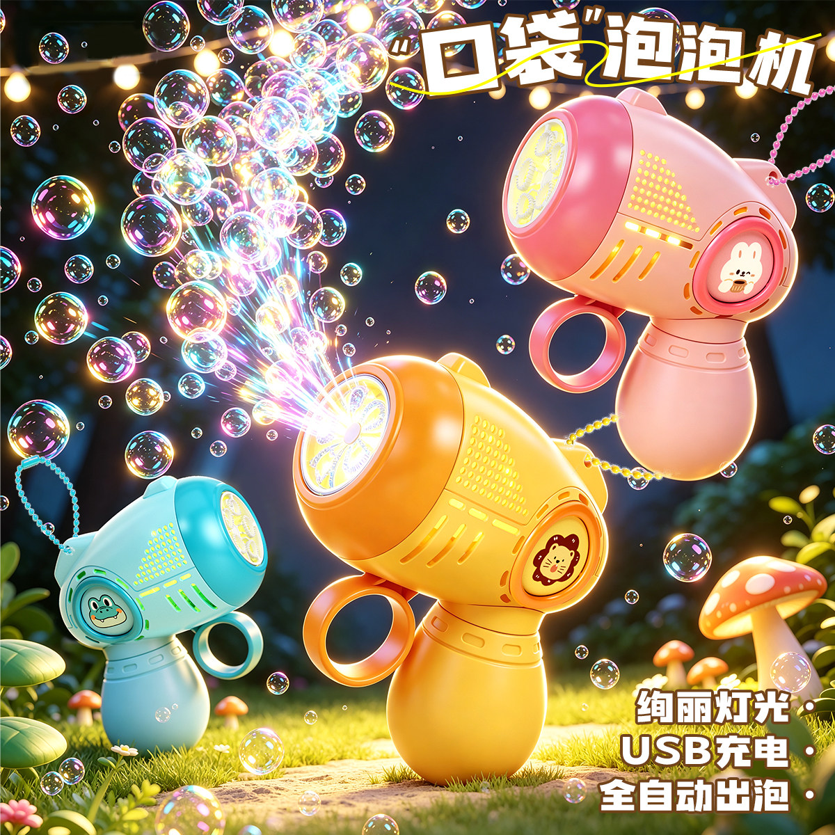 2026新款泡泡机玩具儿童手持泡泡图片