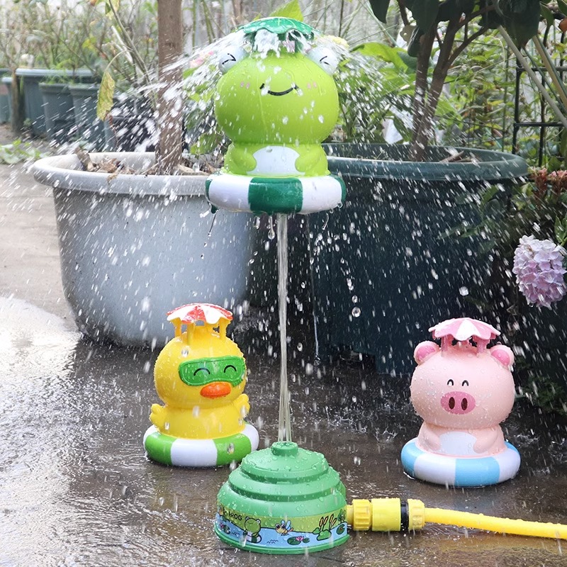 飞天喷水火箭玩具旋转发射神器