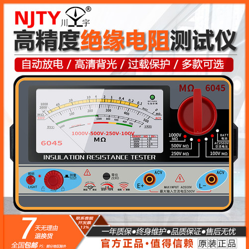 天宇TY6018绝缘电阻表